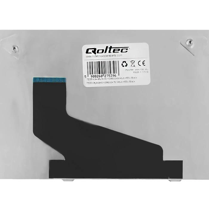 QOLTEC 7539.AS-X53U Qoltec Notebook Keyboard Asus X53U Juodas