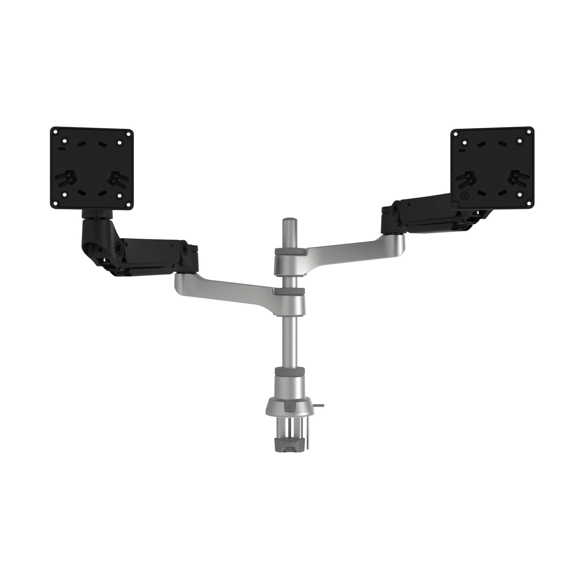 Laikiklis R-Go Tools R-Go Monitorarm 0"-32" 2TFT Max.9KG Caparo 4 Gasfeder sidabrinis