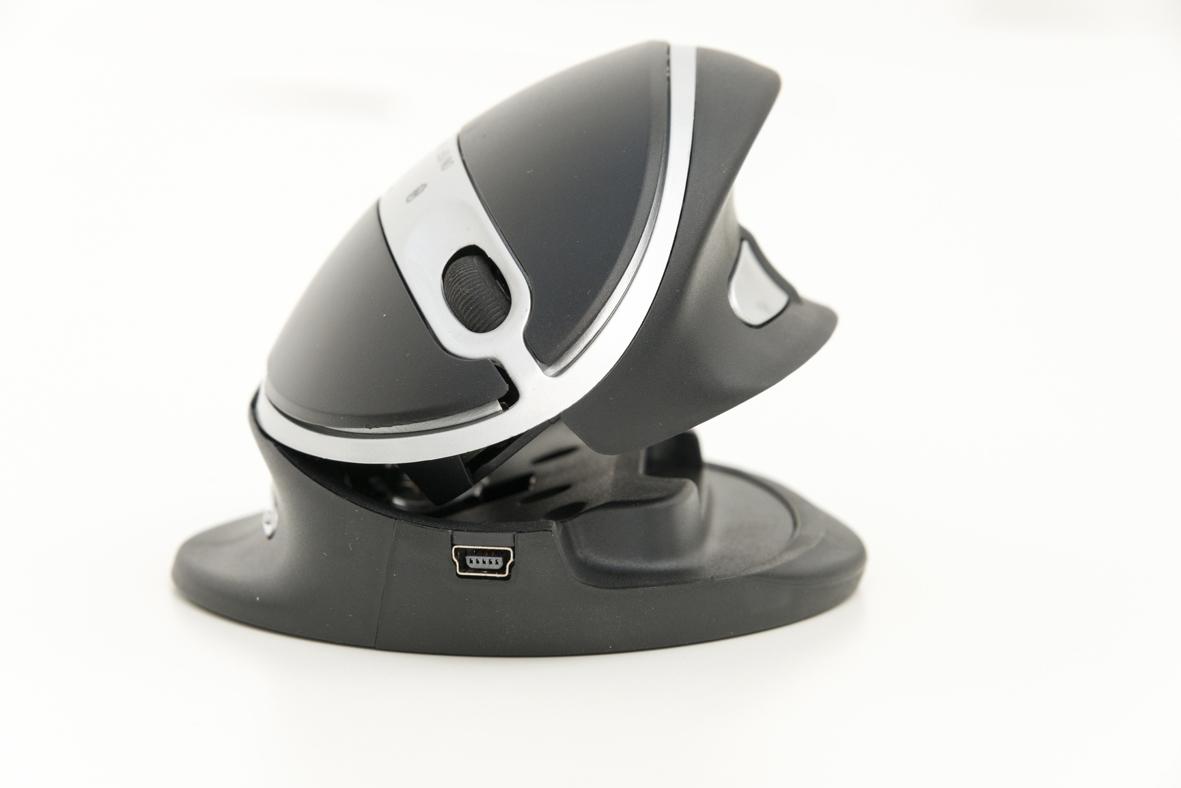 Ergo Finland R-Go Oyster Pelė Wireless - Ambidextrous - RF belaidė - 1200 DPI - Sidabrinis