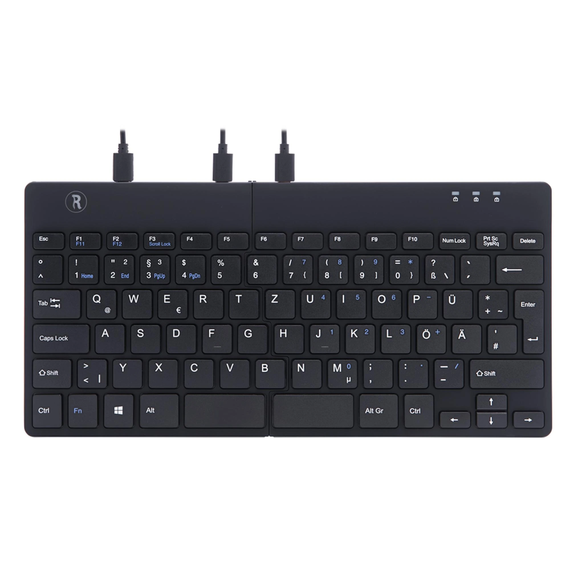 R Go Tools BREAK ERGONOM Klaviatūra QWERTZ - DE Juodas su laidu