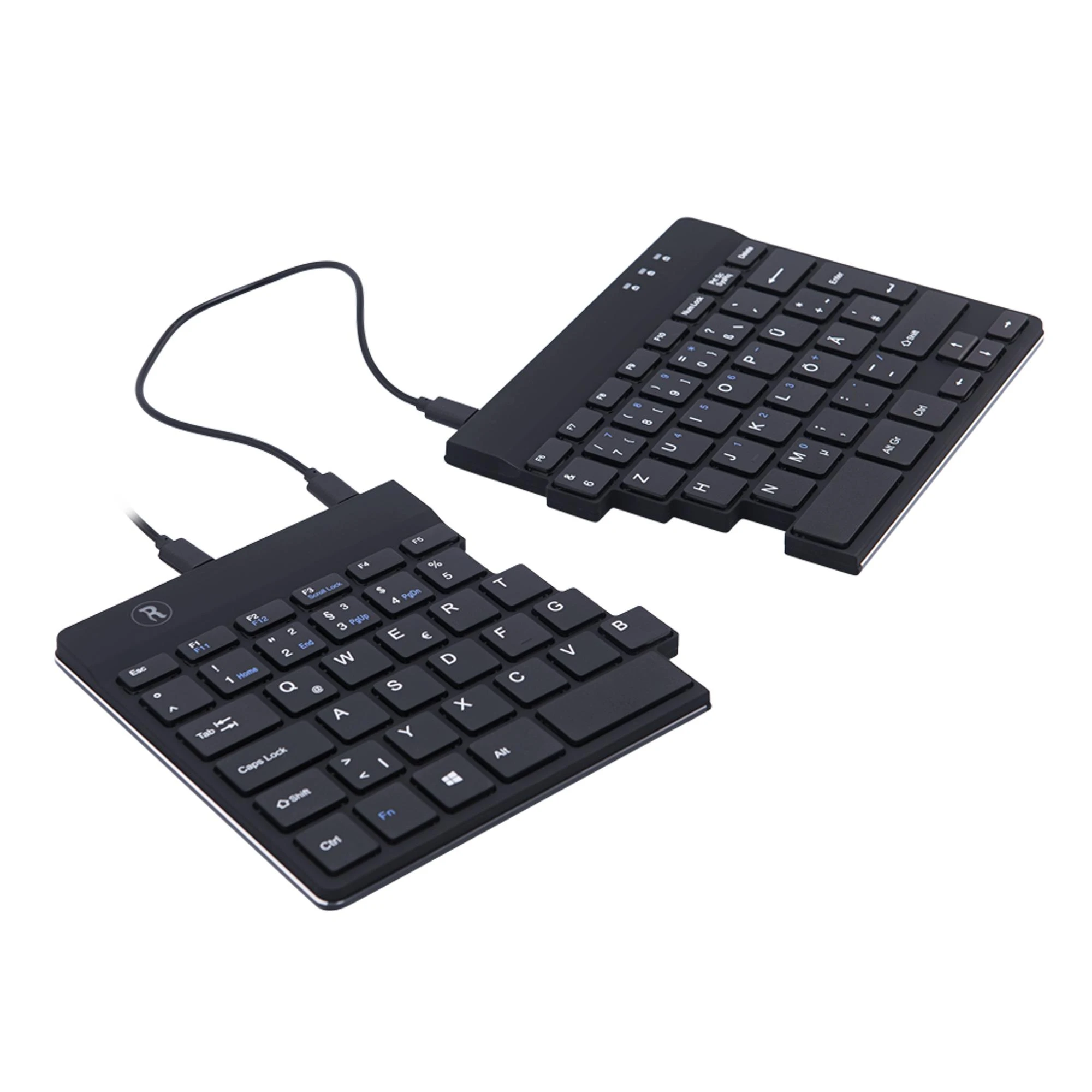 R Go Tools BREAK ERGONOM Klaviatūra QWERTZ - DE Juodas su laidu