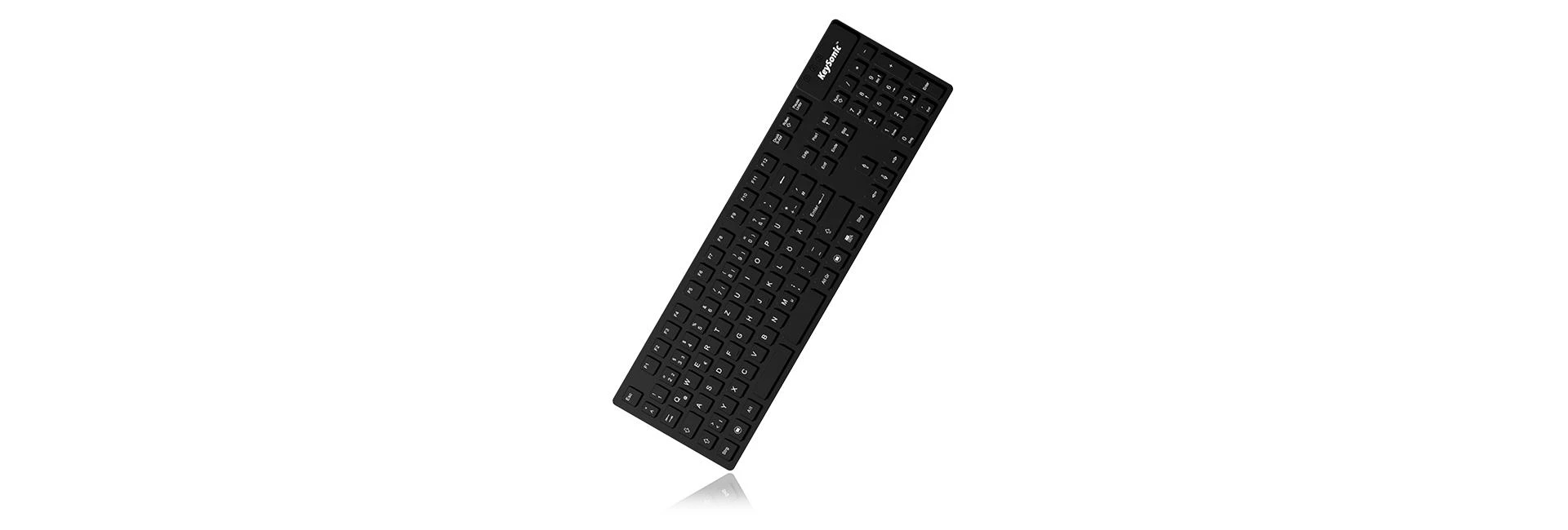 Icy Box KeySonic klaviatūra waterproof, USB 2.0, industrial IP68, Juodas