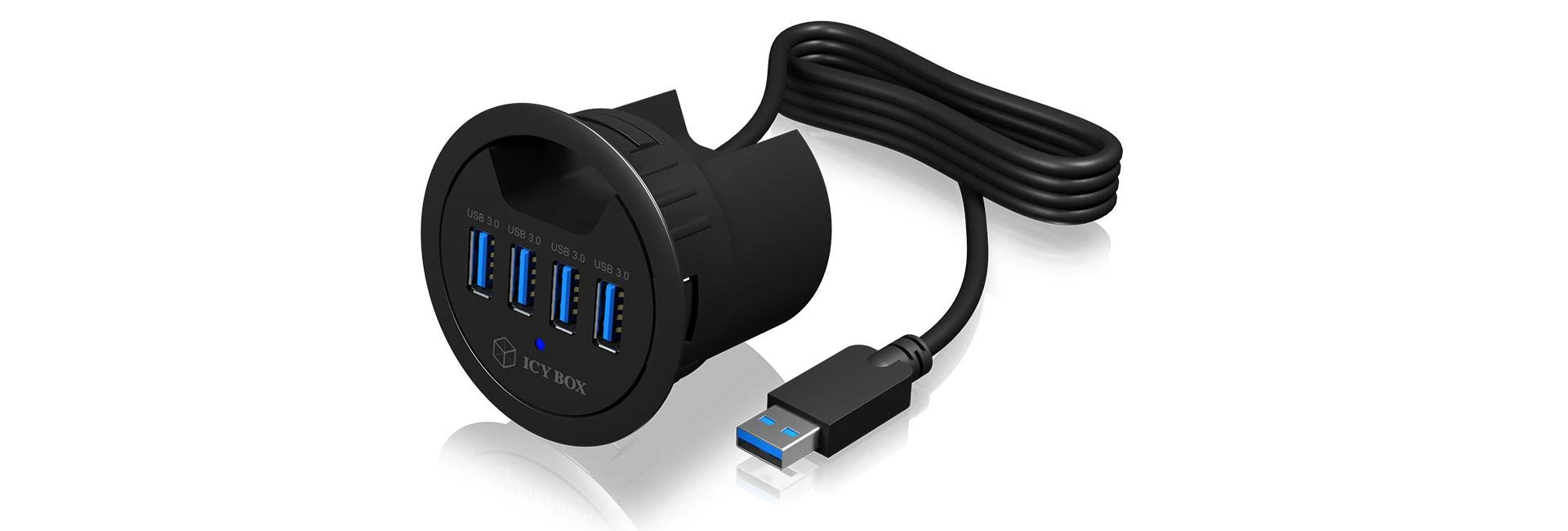 ICYBOX IB-HUB1403 Icy Box Desk Hub 4xUSB 3.0, 120 cm USB 3.0 laidas