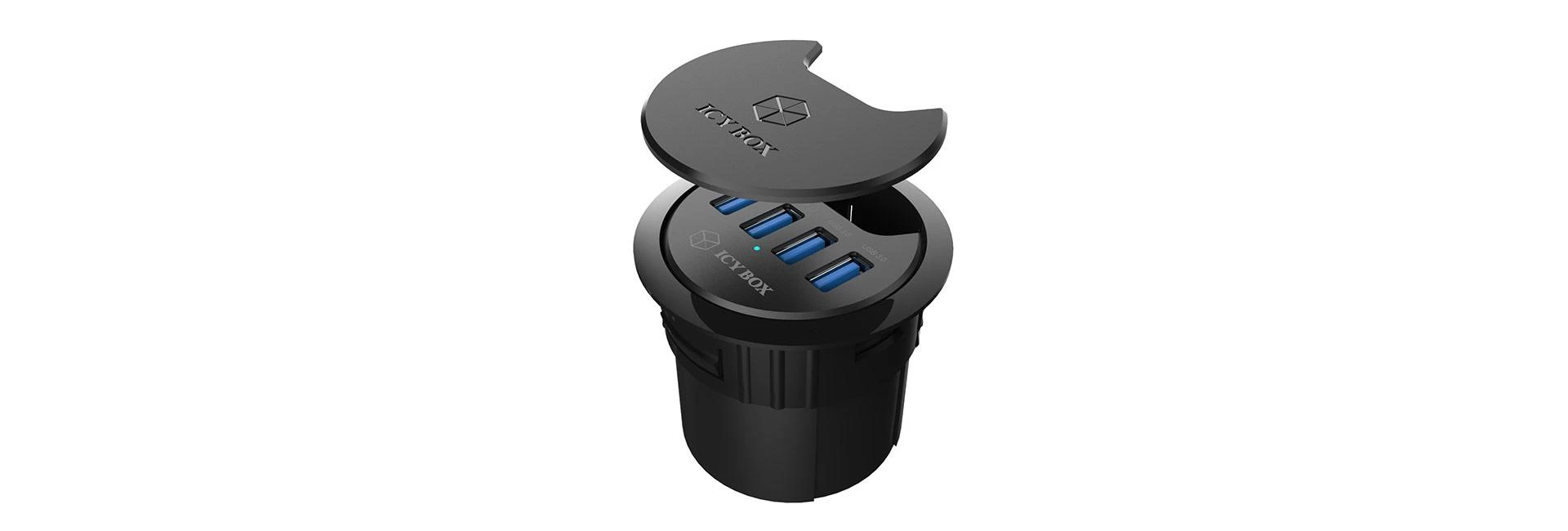 ICYBOX IB-HUB1403 Icy Box Desk Hub 4xUSB 3.0, 120 cm USB 3.0 laidas