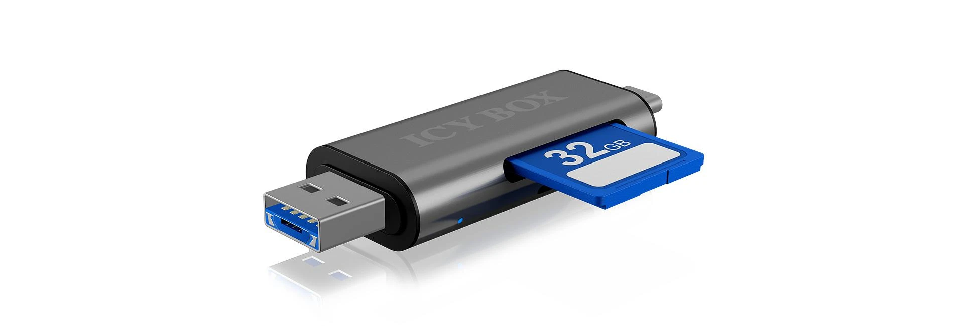 „Icy Box Raidsonic“ | Išorinis kortelių skaitytuvas su kelių USB jungčių jungtimi | Išorinis | „Micro SDHC“, „Micro SDXC“, „Micro SD 3.0 UHS-I SD, SDHC, SDXC, SD 2.0 UHS-I, MMC | išorinis