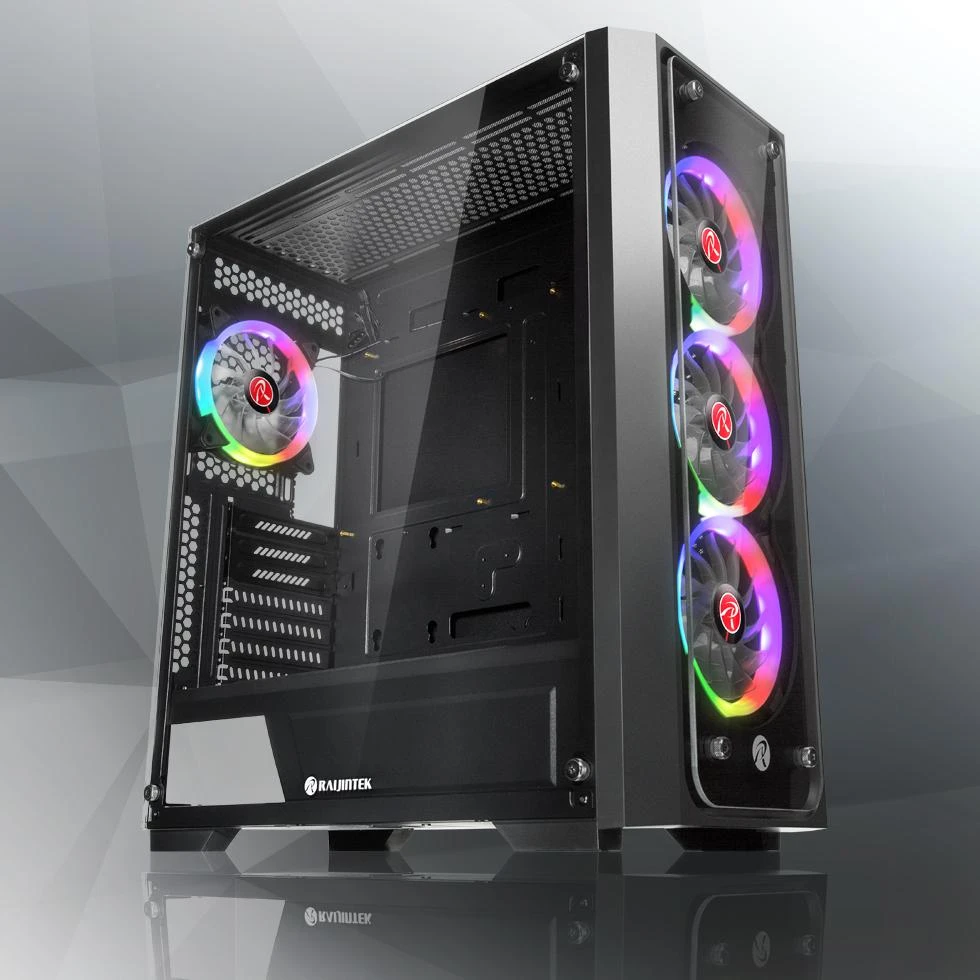 Raijintek PONOS TG4 korpusas - juodas