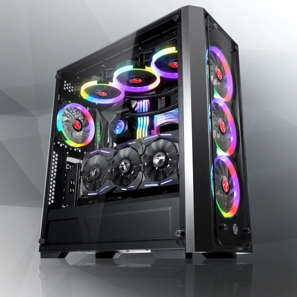Raijintek PONOS TG4 korpusas - juodas