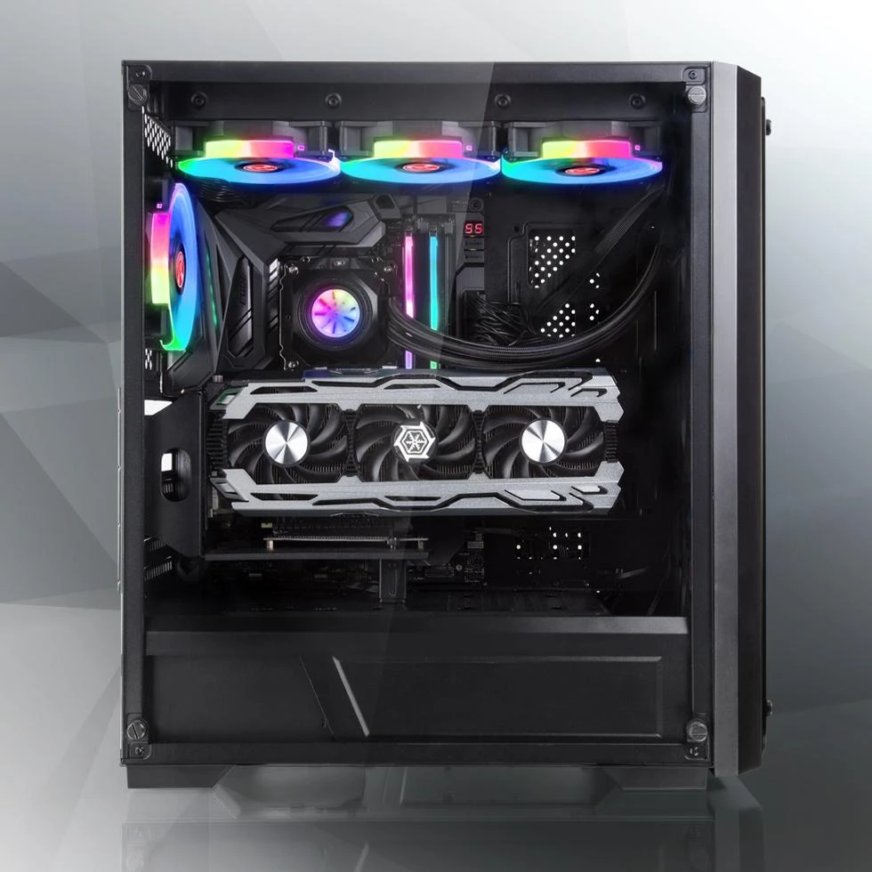 Raijintek PONOS TG4 korpusas - juodas