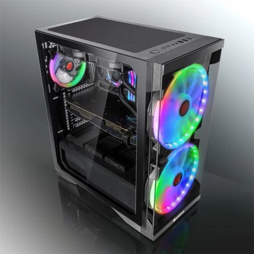 Raijintek Silenos Pro A-RGB Midi Tower - juodas