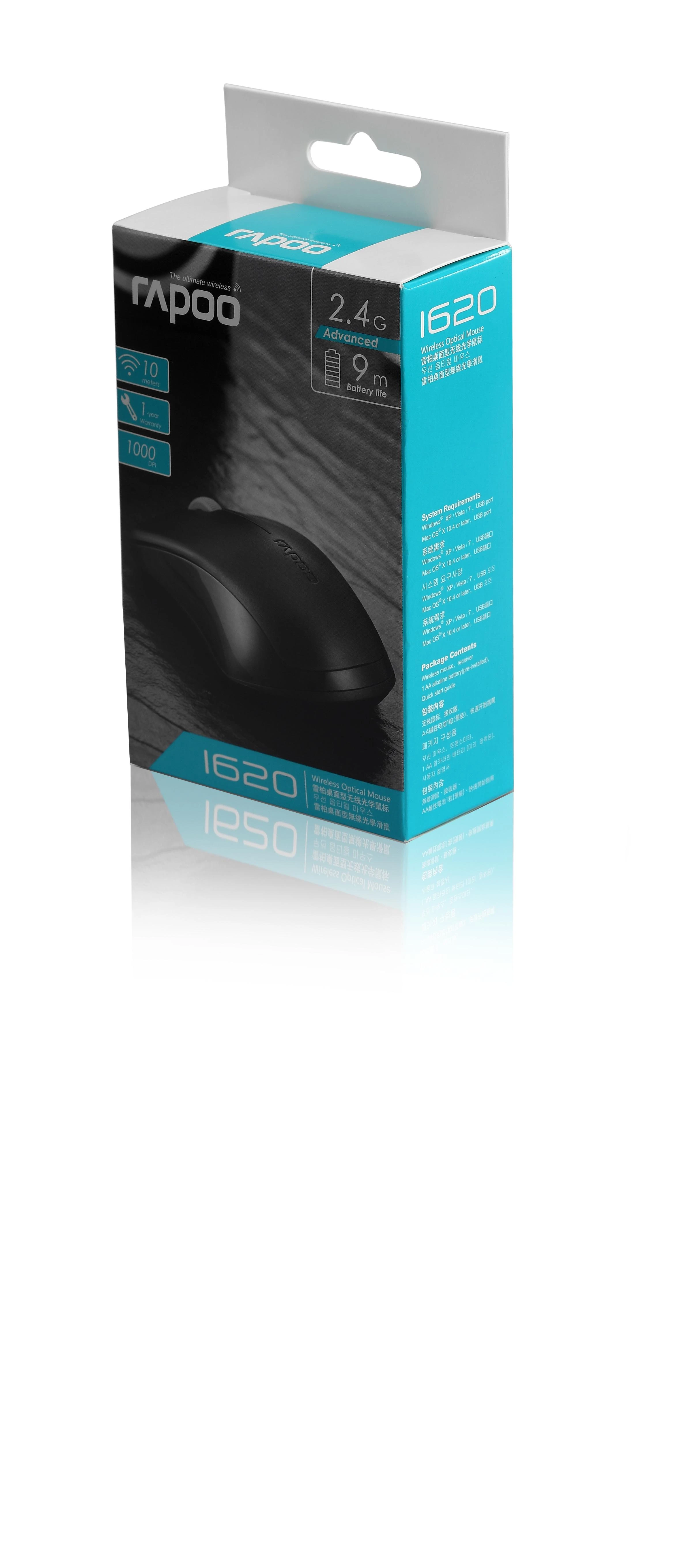 RAPOO Wireless Entry level 3 mygtukai Pelė 1620