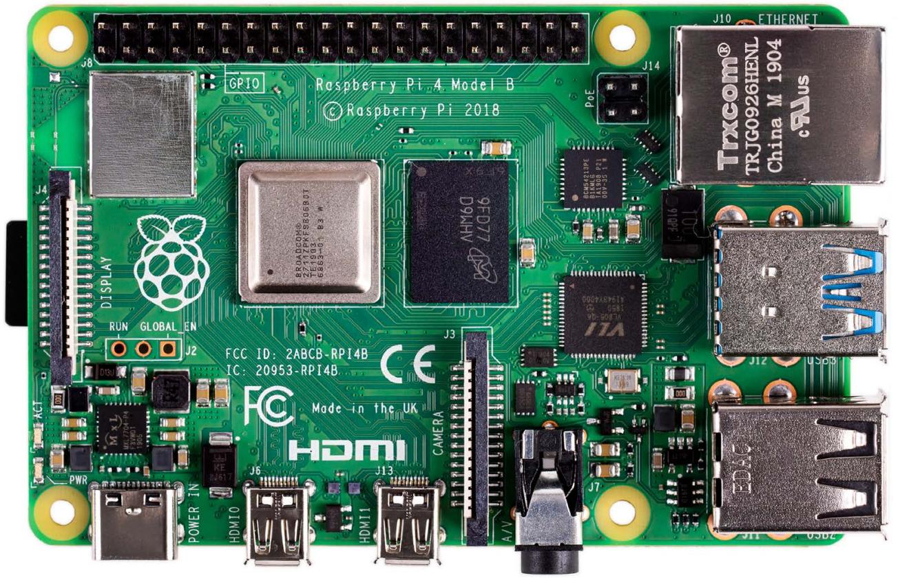 „Raspberry Pi 4“ modelis B, 4 GB RAM, USB C, „Dual Micro HDMI“, „Gigabit Ethernet“ RPI-4MODB4G