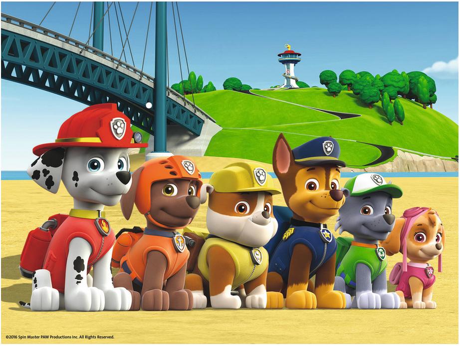 Ravensburger kubelių dėlionė „Šunyčiai patruliai“, 12 kubelių