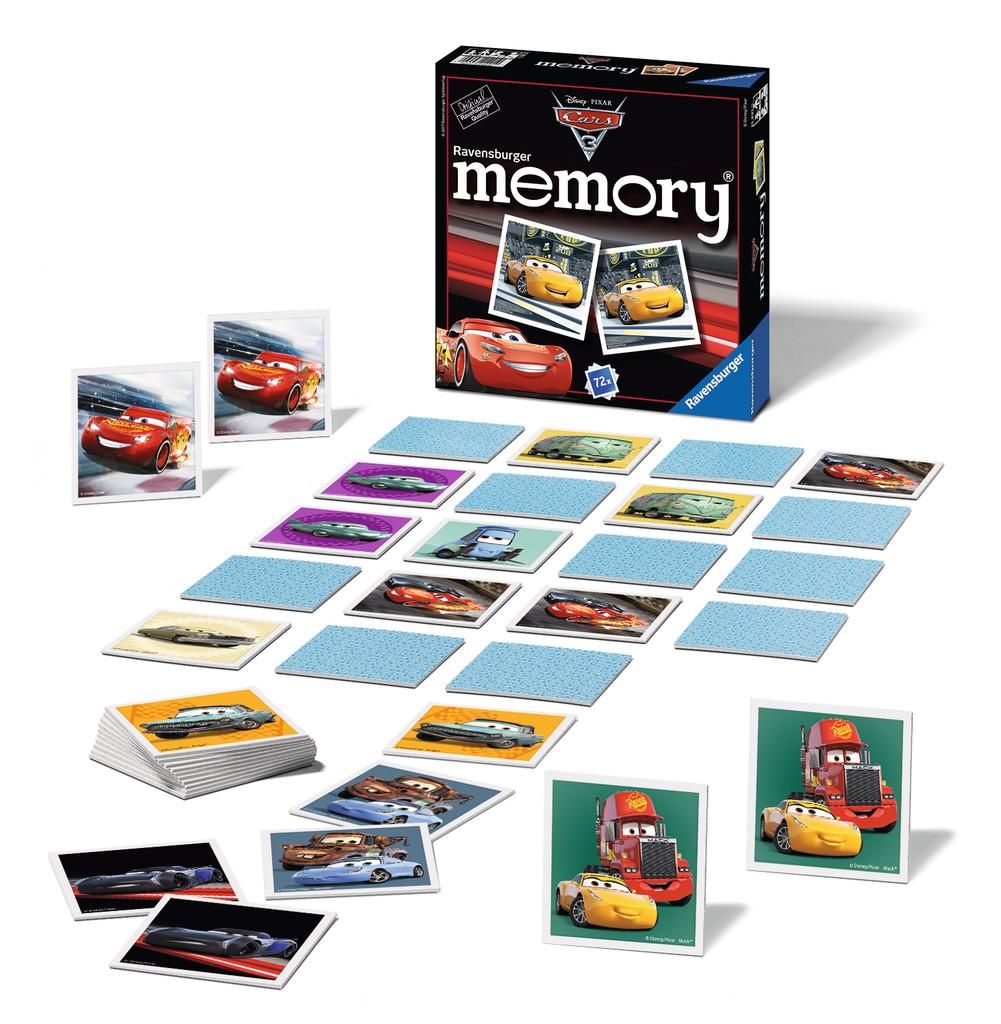 Ravensburger atminties žaidimas „Disney Cars 3 memory®“, 2–8 žaid., nuo 4 m.