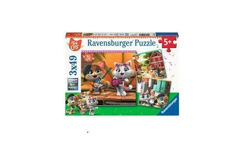 Puzzle 3X49 44 Cats - RAVENSBURGER dėlionė