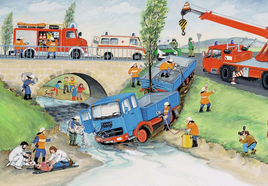 Ravensburger Dėlionė 2x24 vnt. - Ugniagesių brigada