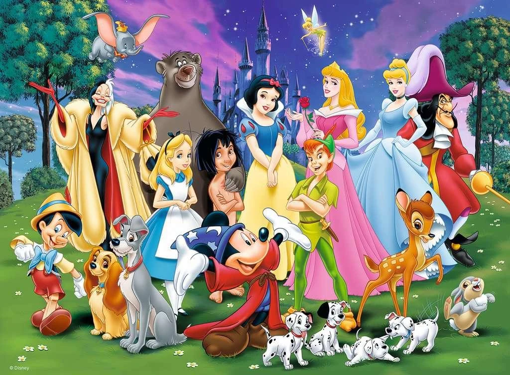 Ravensburger "XXL" Dėlionė 200 vnt. - Disney personažai