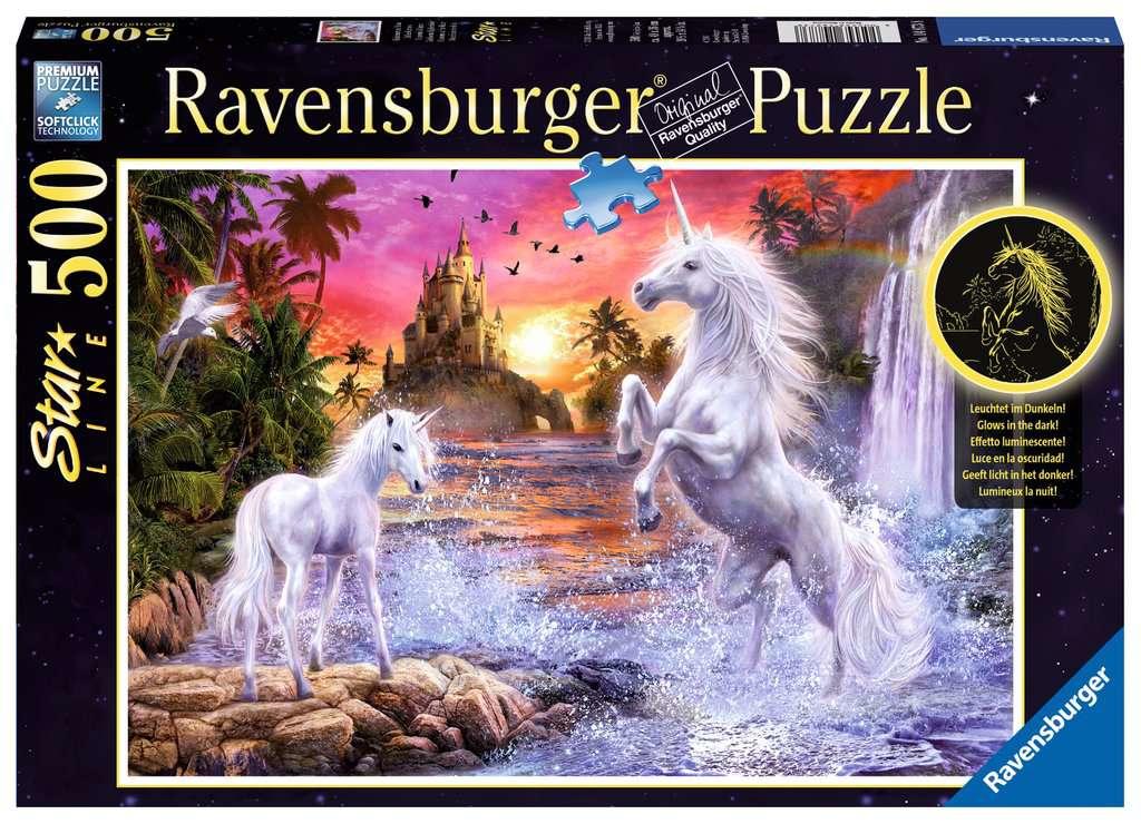 Ravensburger Dėlionė 500 vnt. - Vienaragis virš upės aprašymas - Prekės nuotrauka