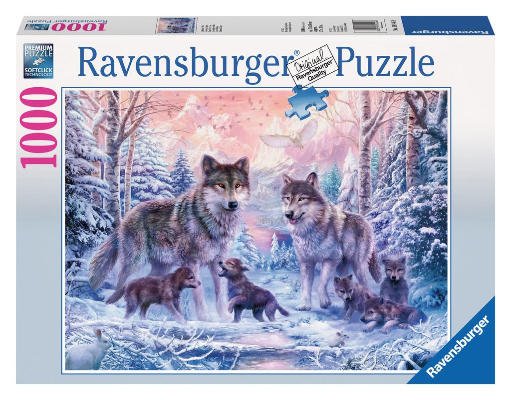 Ravensburger Dėlionė 1000 vnt. - Arktiniai vilkai aprašymas - Prekės nuotrauka