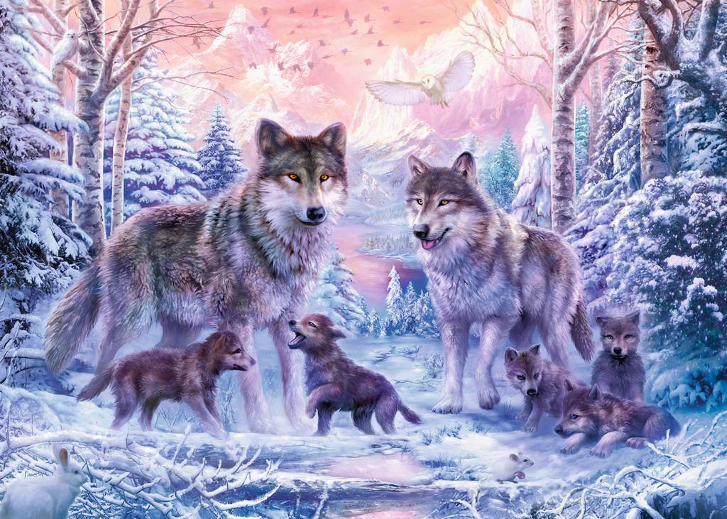Ravensburger Dėlionė 1000 vnt. - Arktiniai vilkai aprašymas - Prekės nuotrauka
