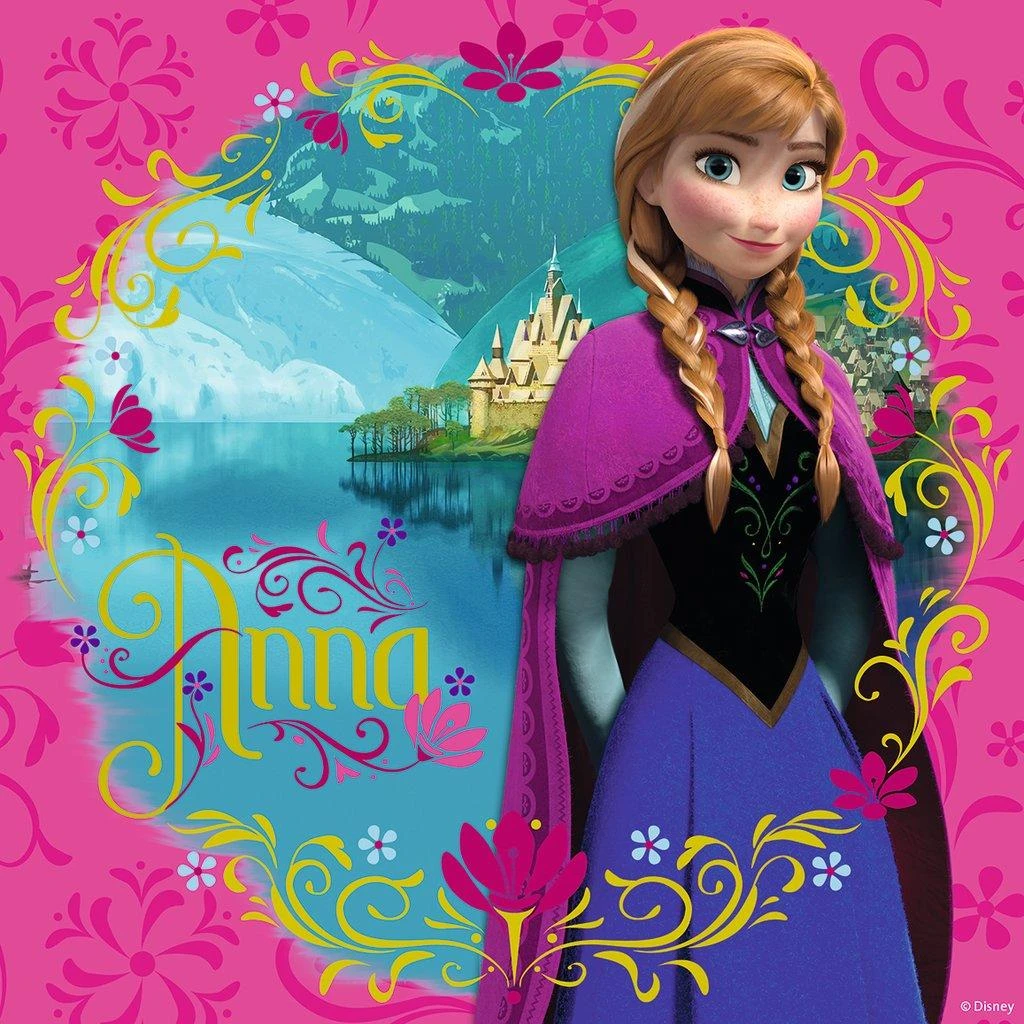 Ravensburger Dėlionė 3x49 vnt. - Frozen:  Elza, Ana ir Olafas