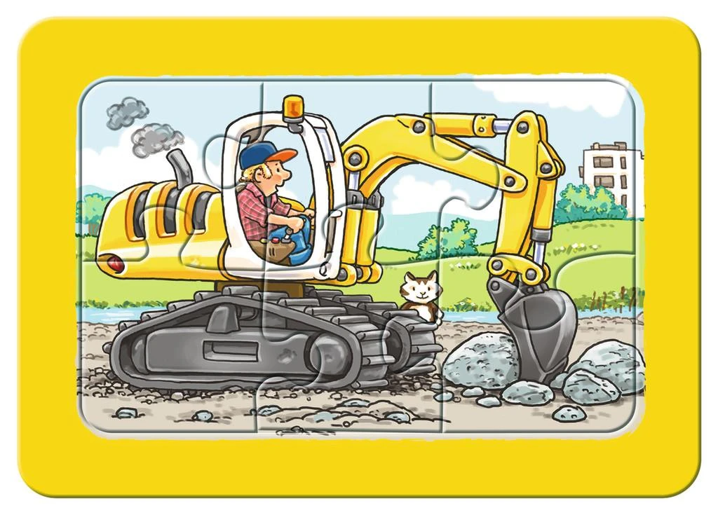 Ravensburger Dėlionė 3x6 vnt. - Transporto priemonės