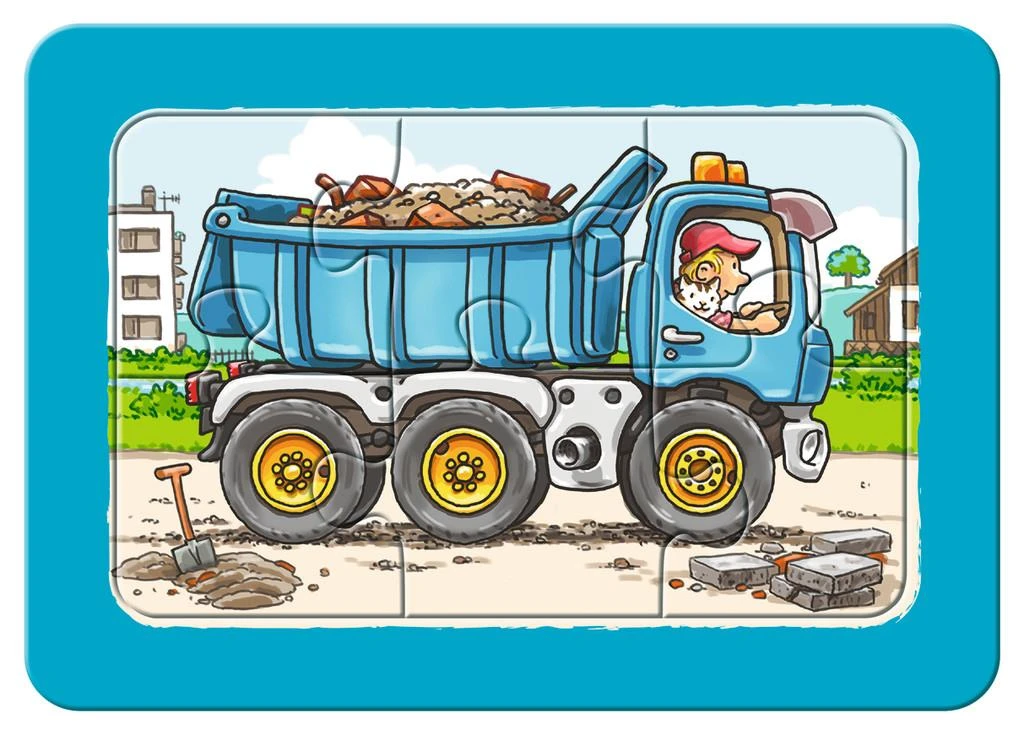Ravensburger Dėlionė 3x6 vnt. - Transporto priemonės