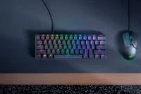 60% Mechaninė Žaidimų klaviatūra Razer Huntsman Mini, Violetinė Switch, Nordic išdėstymas