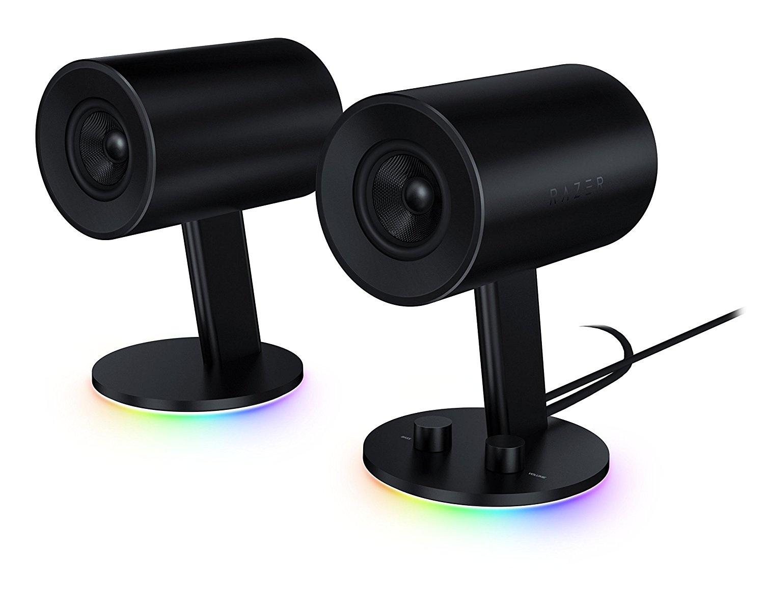 Kolonėlės Razer Nommo Chroma (Juodos) su apšvietimu