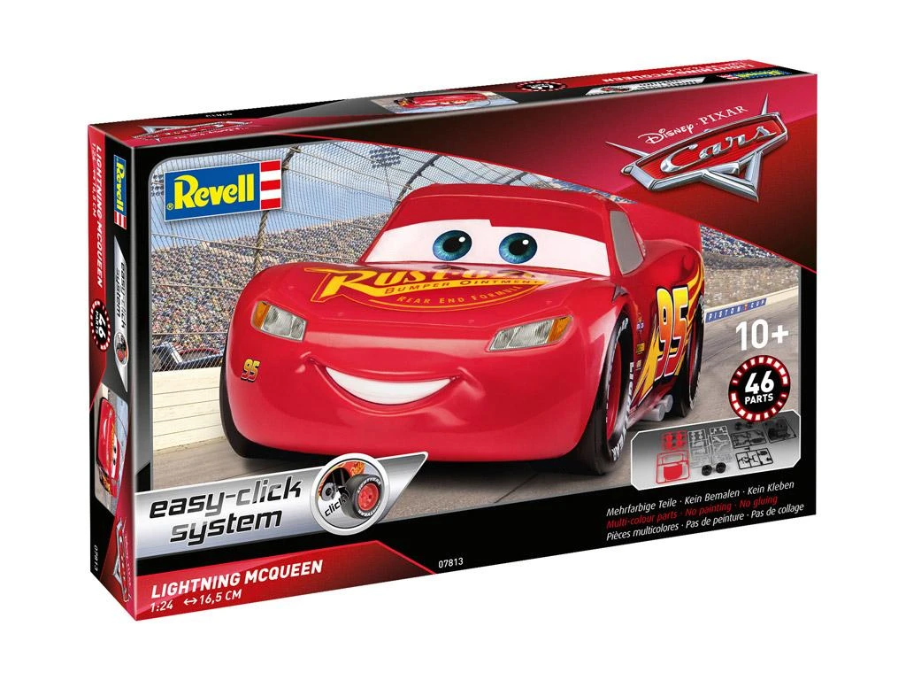 REVELL Rinkinys Cars 3 McQueen su šviesomis, 07813