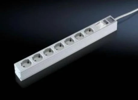 m_Rittal Steckdosenleiste 48,3cm Rittal 7fach mit Schalter 230V/16A - 7240220
