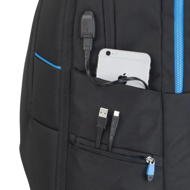 Kuprinė Rivacase Borneo 7860 žaidimų mėgėjams 17.3" (juoda)