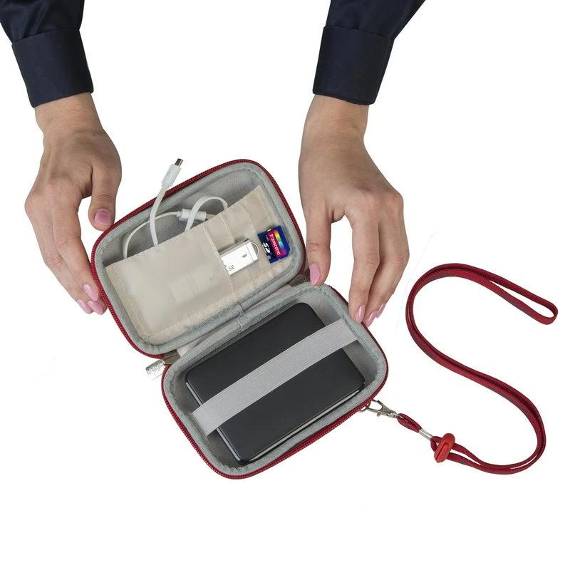 Rivacase Dėklas Riva 9101 (PU) HDD Raudona