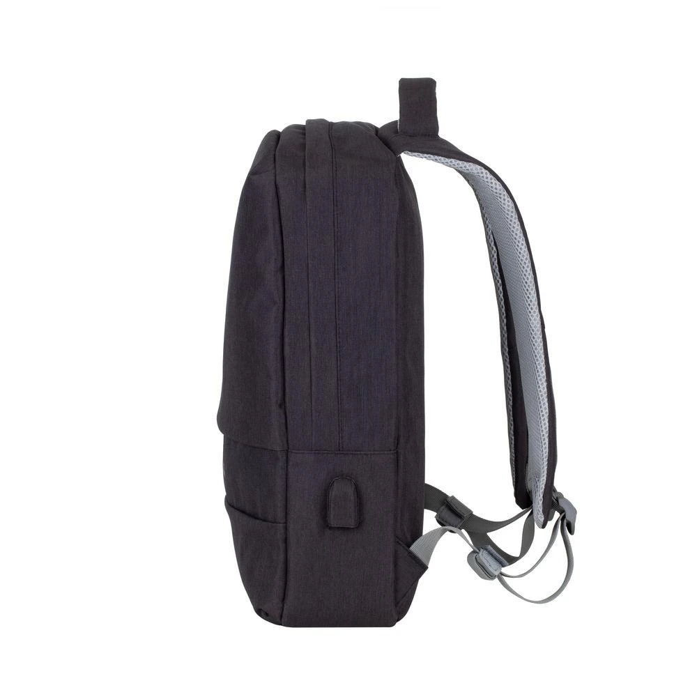 Rivacase nešiojamojo kompiuterio kuprinė 15,6 "prater, 15l, juoda, apsauganti nuo vagystės. Neperšlampama medžiaga, usb tarpiklis