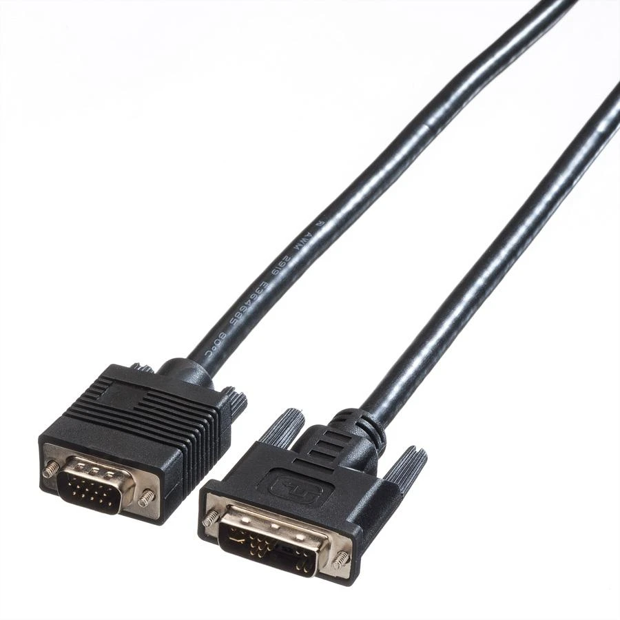 Roline 3 m laidas su VGA ir DVI jungtimis
