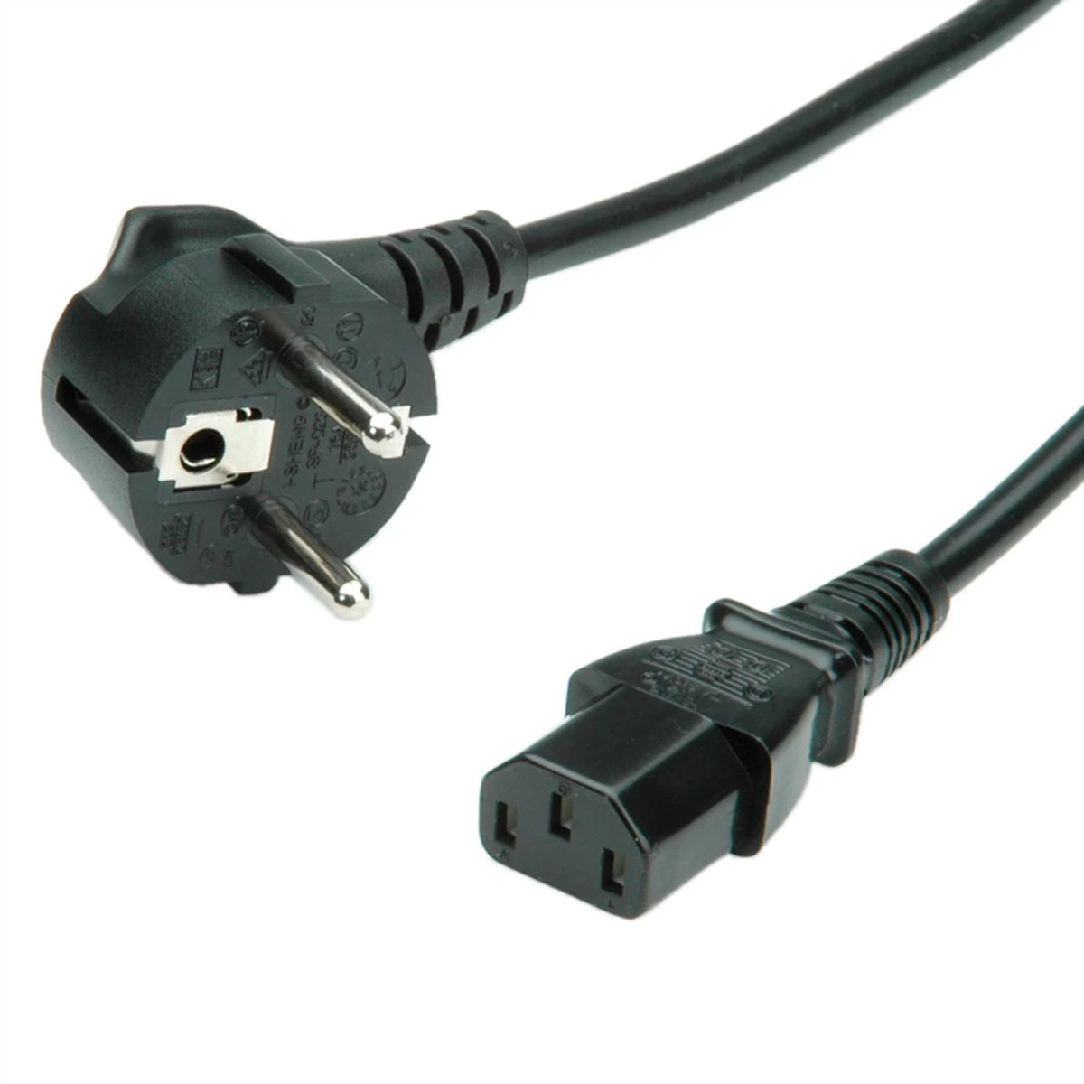 Maitinimo laidas 1,8m su Schuko ir C13 jungtimis