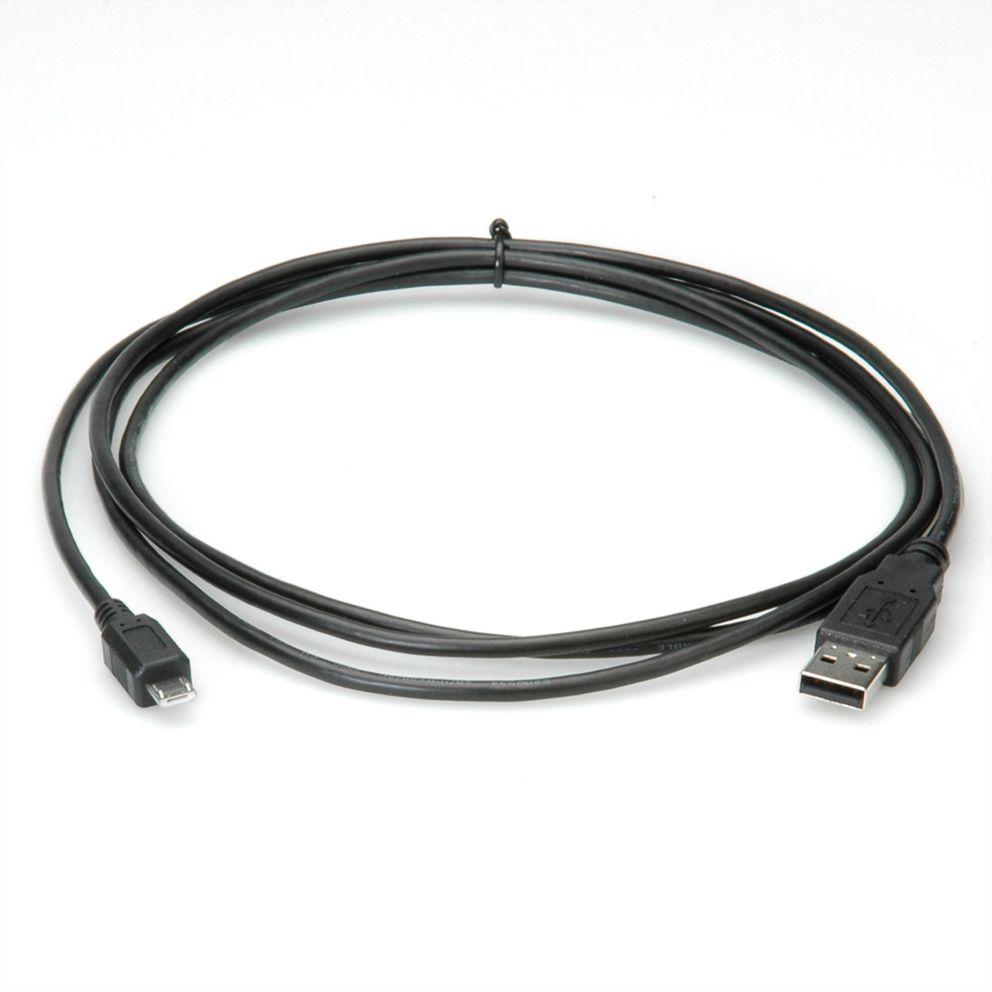 Kabelis USB Roline USB-A - 1.8 m Juodas (11.02.8752)