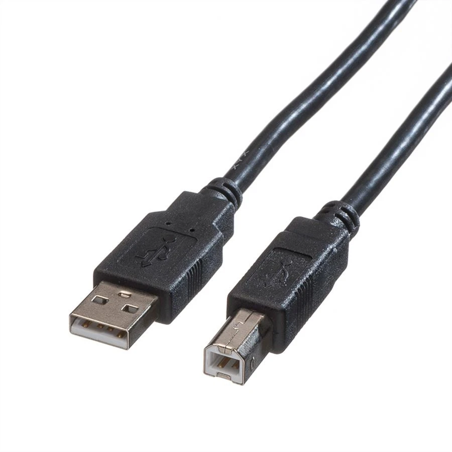 Kabelis USB Roline USB-A - 0.8 m Juodas (11.02.8808)