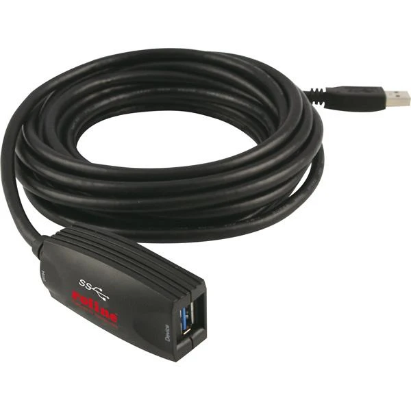 Kabelis USB Roline USB-A - USB-A 5 m Juodas (12.04.1096)