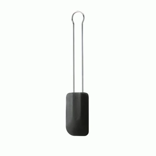 Rosle keptuvės grandiklis 26 cm silikoninis/RVS juoda