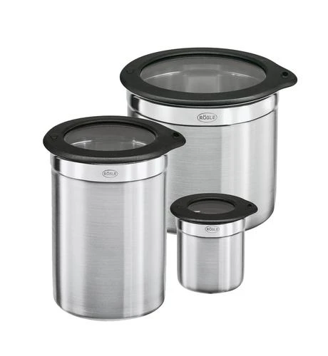 Rosle Puodas su dangčiu 100 ml nerūdijantis plienas/silikon sidabrinė (twm_602121)