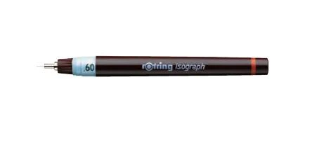 Rapitografas (izografas) Rotring piešimo tušinukas - juoda 0,6 mm - 1903493
