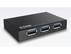 D-Link 4 prievadų USB 3.0 šakotuvas, matomas kampu