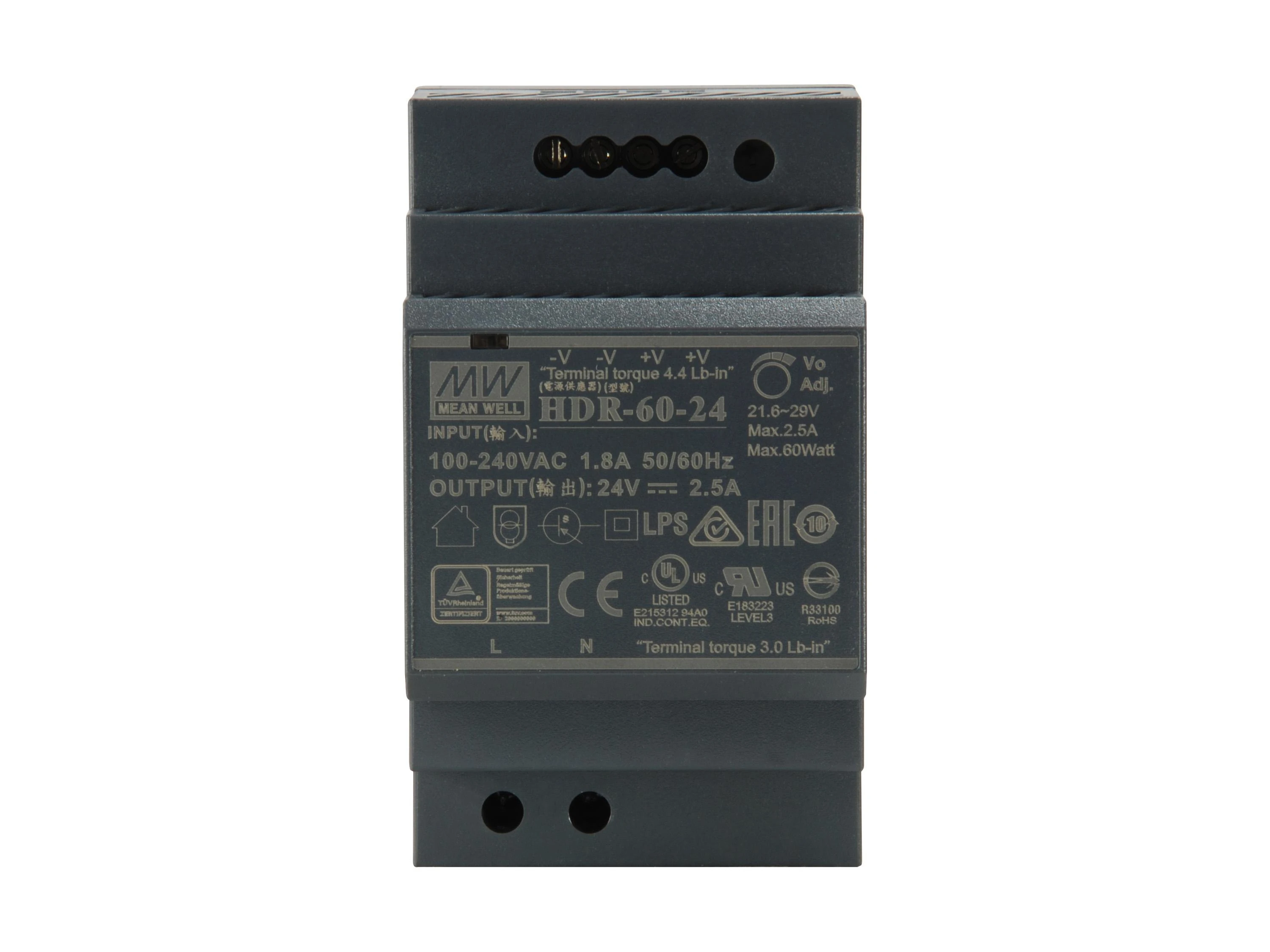 Level One Carruzzo LevelOne POW-2421 maitinimo blokas 60 W Juoda