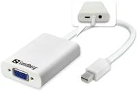 Sandberg MiniDP į VGA adapteris su garso jungtimi