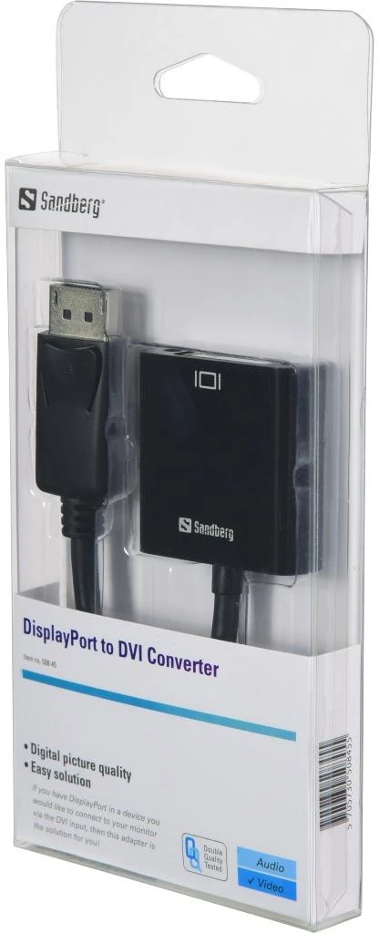 Sandberg DisplayPort į DVI adapteris pakuotėje