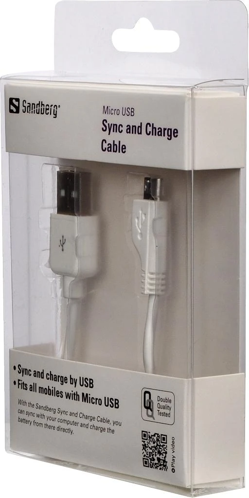 Sandberg MicroUSB sinchronizavimo/įkrovimo kabelis 1m