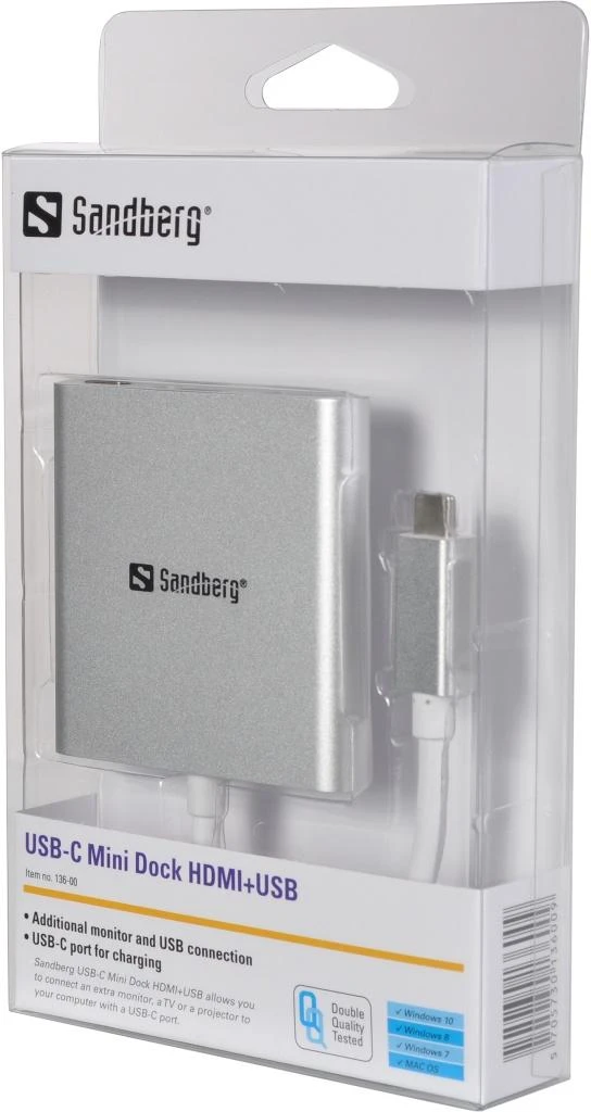 Sandberg USB-C mini dokas HDMI+USB