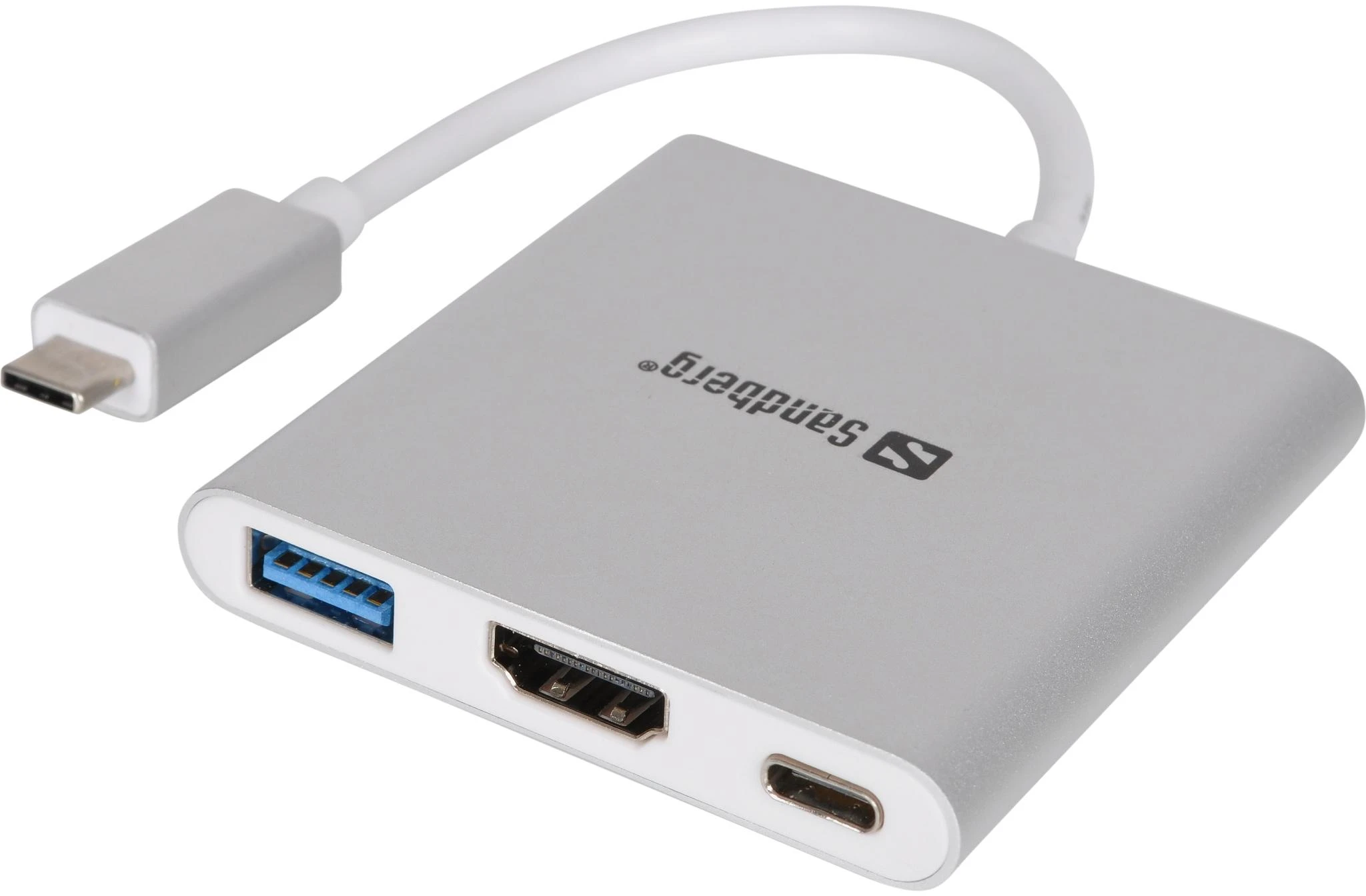Sandberg USB-C adapteris su jungčių lizdais