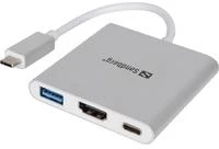 Sandberg USB-C adapteris su jungtimis