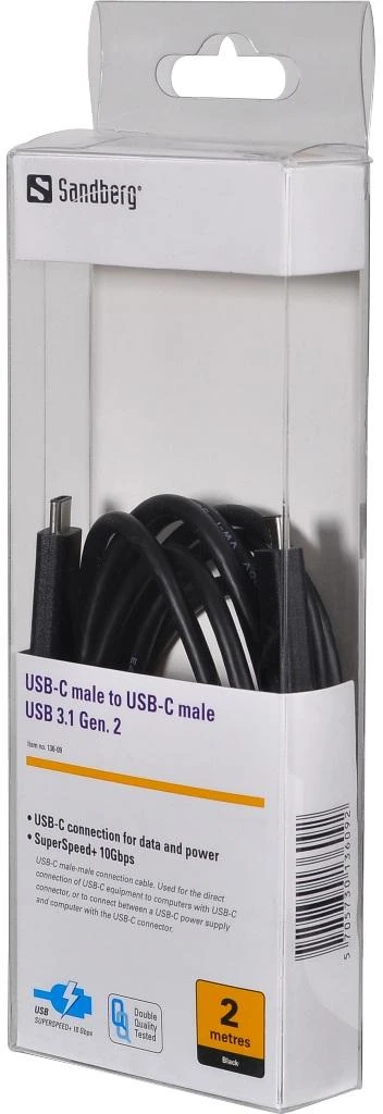 Sandberg USB-C > USB-C 2M USB 3.1 Gen.2
